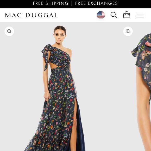 Mac Duggals’ Leena Floral One-Shoulder Dress - Picture 4 of 4